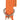 Macleather halsband oranje