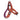 Morso mini hondentuig verstelbaar gerecycled urban lizard rood
