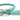 Morso half slip halsband hond regular rope gerecycled aquamarine blauw