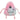 Trixie monster pluche met catnip roze